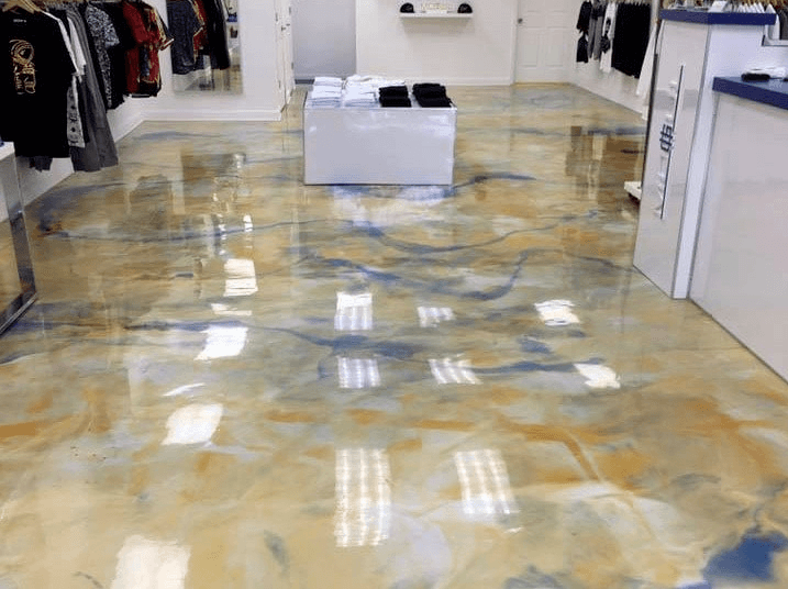 Epoxy flooring in Store